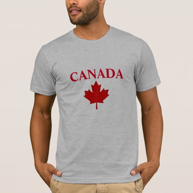 Anpassningsbar Canadian Maple Löv Canada Pride Des T Shirt (Framsida)