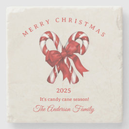 Anpassningsbar candy cane julklapp stenunderlägg