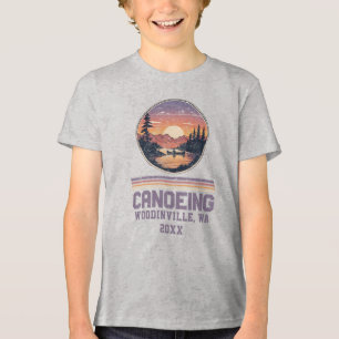Anpassningsbar Canoeing Älskare Canoe-plats Namn T Shirt
