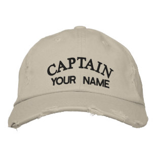ANPASSNINGSBAR CAPTAIN - Embroiderat Hat Broderad Keps