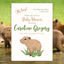 Anpassningsbar Capy Baby Oh Boy Capybara Baby Show