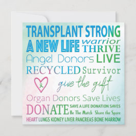 Anpassningsbar Card Transplant Organ Donation Vatt