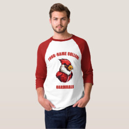 ANPASSNINGSBAR Cardinal Mascot | Red - School Coll T Shirt