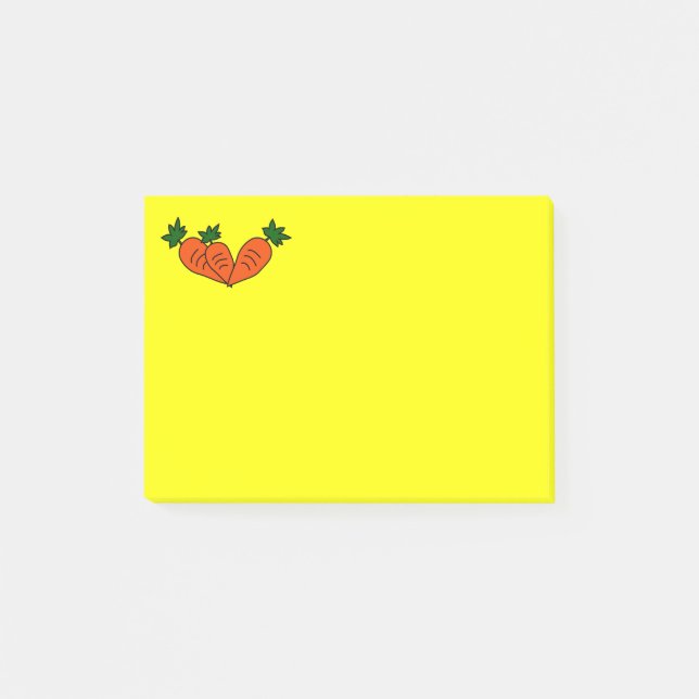 Anpassningsbar Carrot Post-it-Note Post-it Block (Framsida)