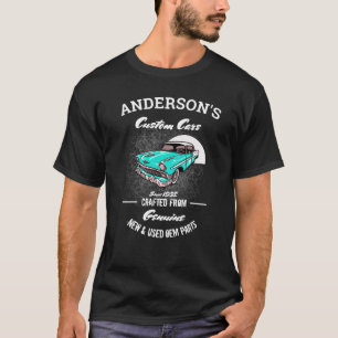 Anpassningsbar Cars Chevy any Namn Äkta Craftad T- T Shirt