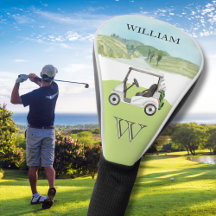 Anpassningsbar Cart Course Klubbs Monogram Namn