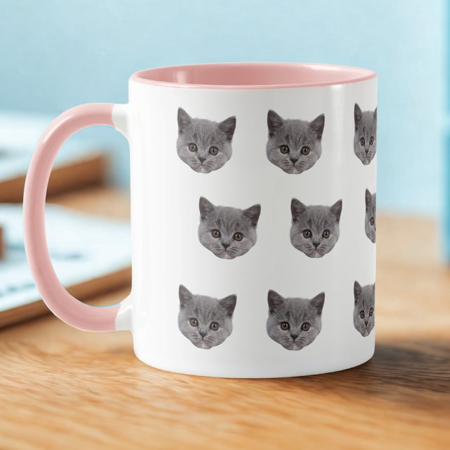 Anpassningsbar Cat Ansikte Mugg | Personlig Cat Mu (Skapare uppladdad)