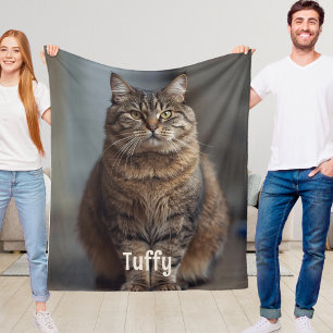 Anpassningsbar Cat Fleece Blanket Pet Parent Gift