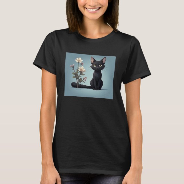 Anpassningsbar Cat Graphic T-Shirt - Cute & Unique (Framsida)