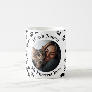 Anpassningsbar Cat Lover Mugg med Photo och Namn