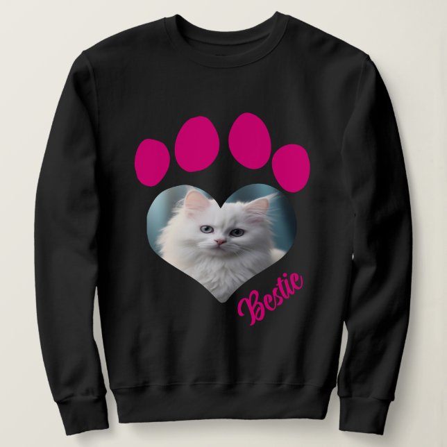 Anpassningsbar Cat Lover Sweatshirt - Anpassningsb T Shirt (Design framsida)