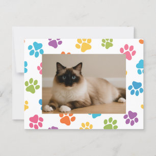 Anpassningsbar Cat Lover-vykort med foto Vykort