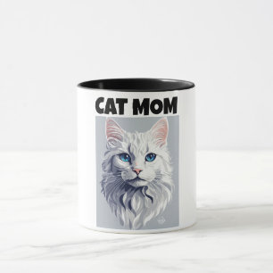 Anpassningsbar Cat Mamma Mugg - Mors dag Gift