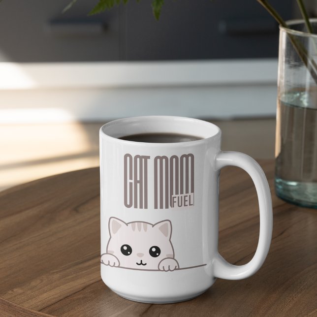 Anpassningsbar Cat Mom Fuel Kaffemugg (Skapare uppladdad)