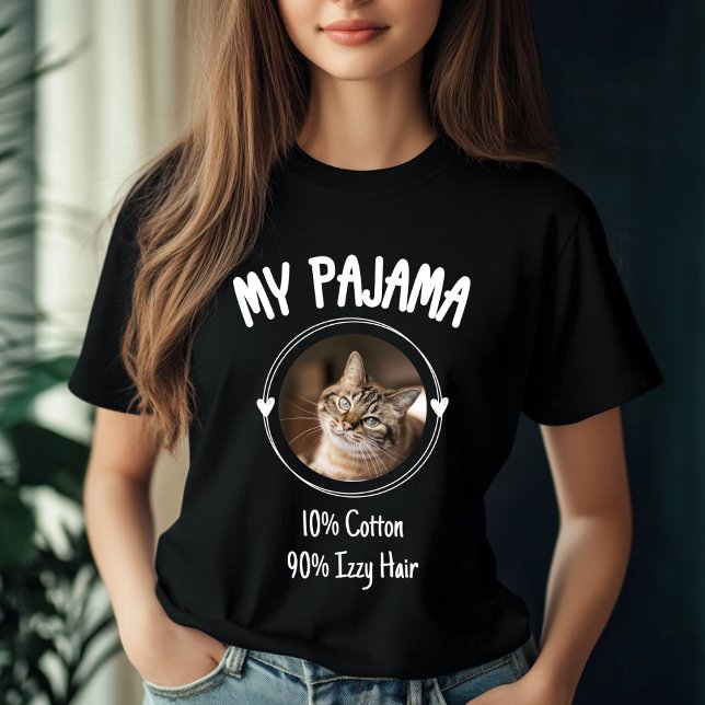 Anpassningsbar Cat Pajama - Personlig Djurälskare  T Shirt (Skapare uppladdad)