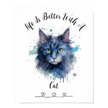 Anpassningsbar Cat Pet Wall Art Poster