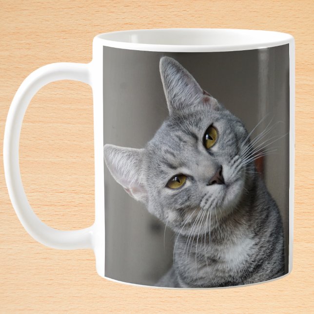 Anpassningsbar Cat Photo Personlig Modern Kaffemugg (Skapare uppladdad)