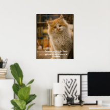 Anpassningsbar Cat Porträtt Poster - Digital Pet A