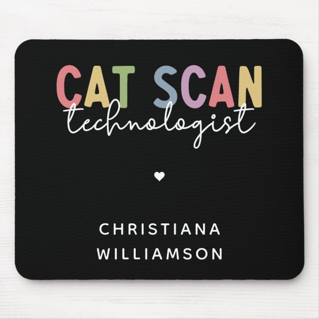 Anpassningsbar CAT Scan Technolog CT Tech Gifts Musmatta (Framsidan)