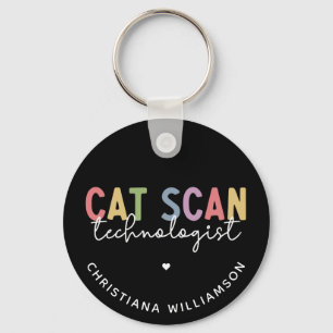 Anpassningsbar CAT Scan Technolog CT Tech Gifts Nyckelring
