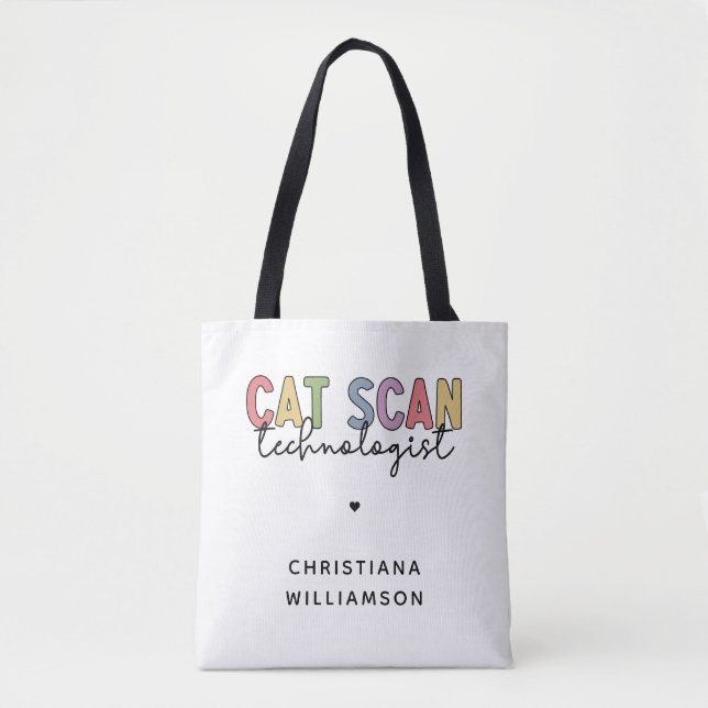 Anpassningsbar CAT Scan Technolog CT Tech Gifts Tygkasse (Framsida)