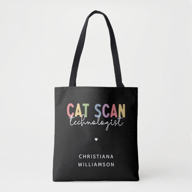 Anpassningsbar CAT Scan Technolog CT Tech Gifts Tygkasse (Framsida)