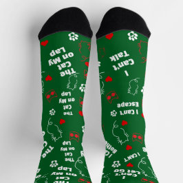Anpassningsbar Cat Socks för Cat Lovers! Funny Cat