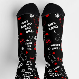 Anpassningsbar Cat Socks för Cat Lovers! Funny Cat