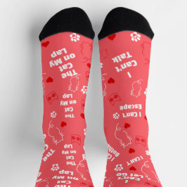 Anpassningsbar Cat Socks för Cat Lovers! Funny Cat