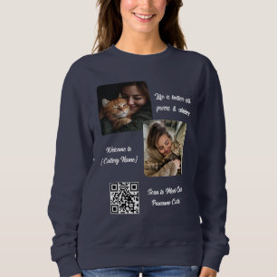 Anpassningsbar Cattery Sweatshirt Lägg till foto- T Shirt