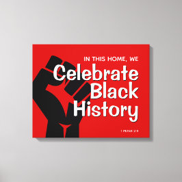 Anpassningsbar CELEBRATE BLACK HISTORY Canvastryck