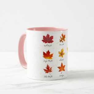 Anpassningsbar Ceramic Mugg, Höst löv for Home Dec Mugg