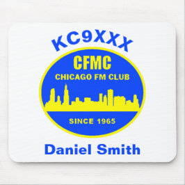 Anpassningsbar-CFMC-musknapp med bildtext och Namn Musmatta