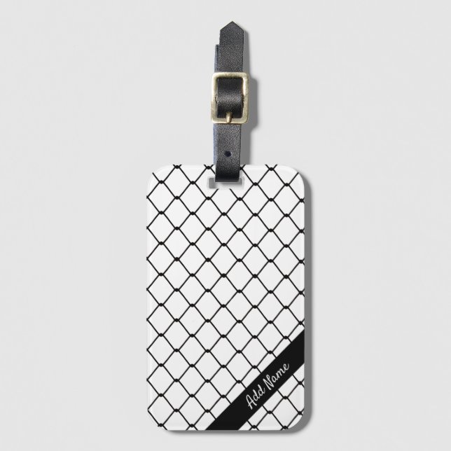 Anpassningsbar chain Link Fence Bagagebricka (Framsida vertikal)