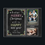 Anpassningsbar Chalkboard-julsamling Helg Vykort<br><div class="desc">Den här designen har en bakgrund med krita ram,  julblommor,  elegant spiral-pilar och snöflingor. Om du gillar min design,  kolla in min andra design även i den här samlingen.</div>