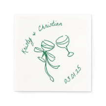 Anpassningsbar Champagne Toast Bröllop Napkins