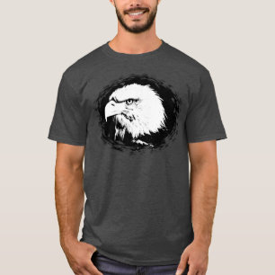 Anpassningsbar Charcol Heather Modern Elegant Eagl T Shirt