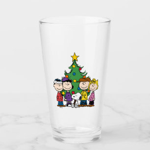 Anpassningsbar Charlie Brown och Friends Winter Bi Glaskopp