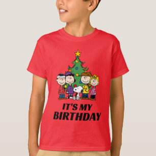 Anpassningsbar Charlie Brown och Friends Winter Bi T Shirt