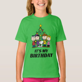 Anpassningsbar Charlie Brown och Friends Winter Bi T Shirt