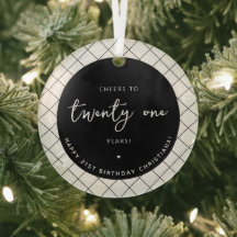 Anpassningsbar Cheers to 21 Years 21st Birthday