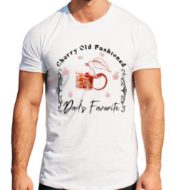 Anpassningsbar Cherry Old Fashioned Cocktail Fars  T Shirt