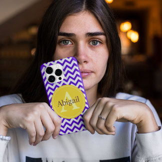 Anpassningsbar Chevron Lavender Lilac Gult