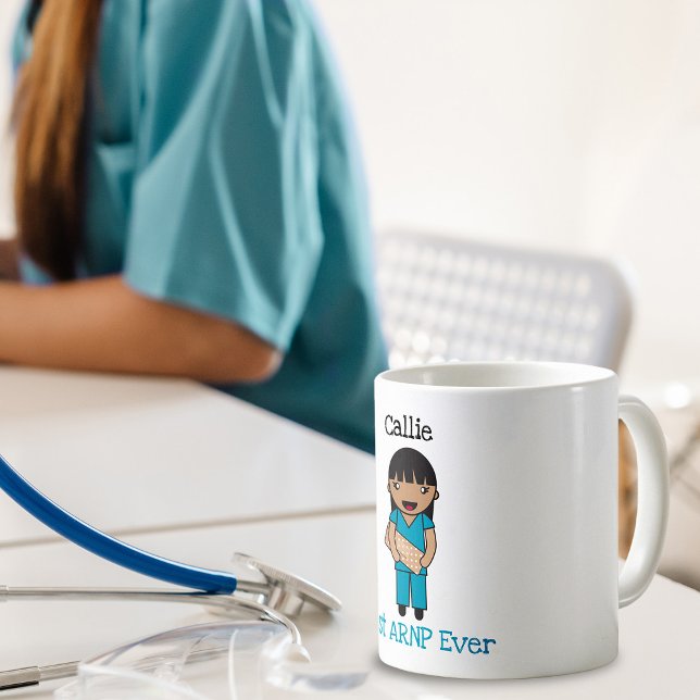 Anpassningsbar Chibi Frontline Worker Tack Kaffemugg (Skapare uppladdad)