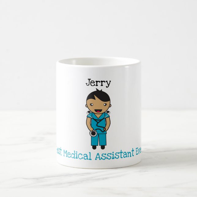 Anpassningsbar Chibi Hospital/ Clinic Worker Tack Kaffemugg (Center)