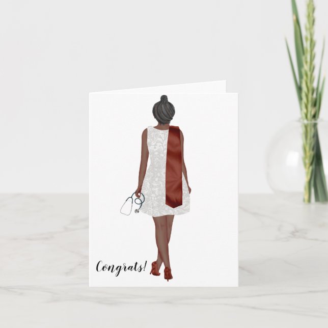 Anpassningsbar Chic Bachelor of Nursing Studenten  Kort (Framsida)