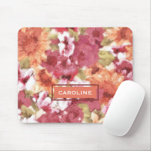 Anpassningsbar Chic Flowers Mönster Watercolor Pae Musmatta