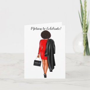 Anpassningsbar Chic Law School Studenten for Women Kort