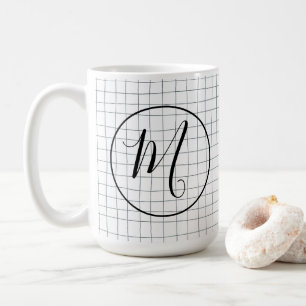 ANPASSNINGSBAR Chic Modern Messy Graphite Pencil L Kaffemugg