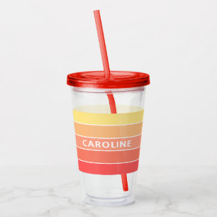 Anpassningsbar Chic Sunny Summer Rand Art Mönster Take Away Mugg
